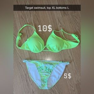 Target swimsuit (can buy top and bottoms separately)